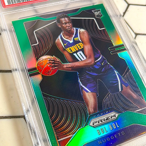 2019-20 Panini Green Prizm #282 Bol Bol Denver Nuggets RC Rookie PSA 9 MINT - Picture 3 of 3